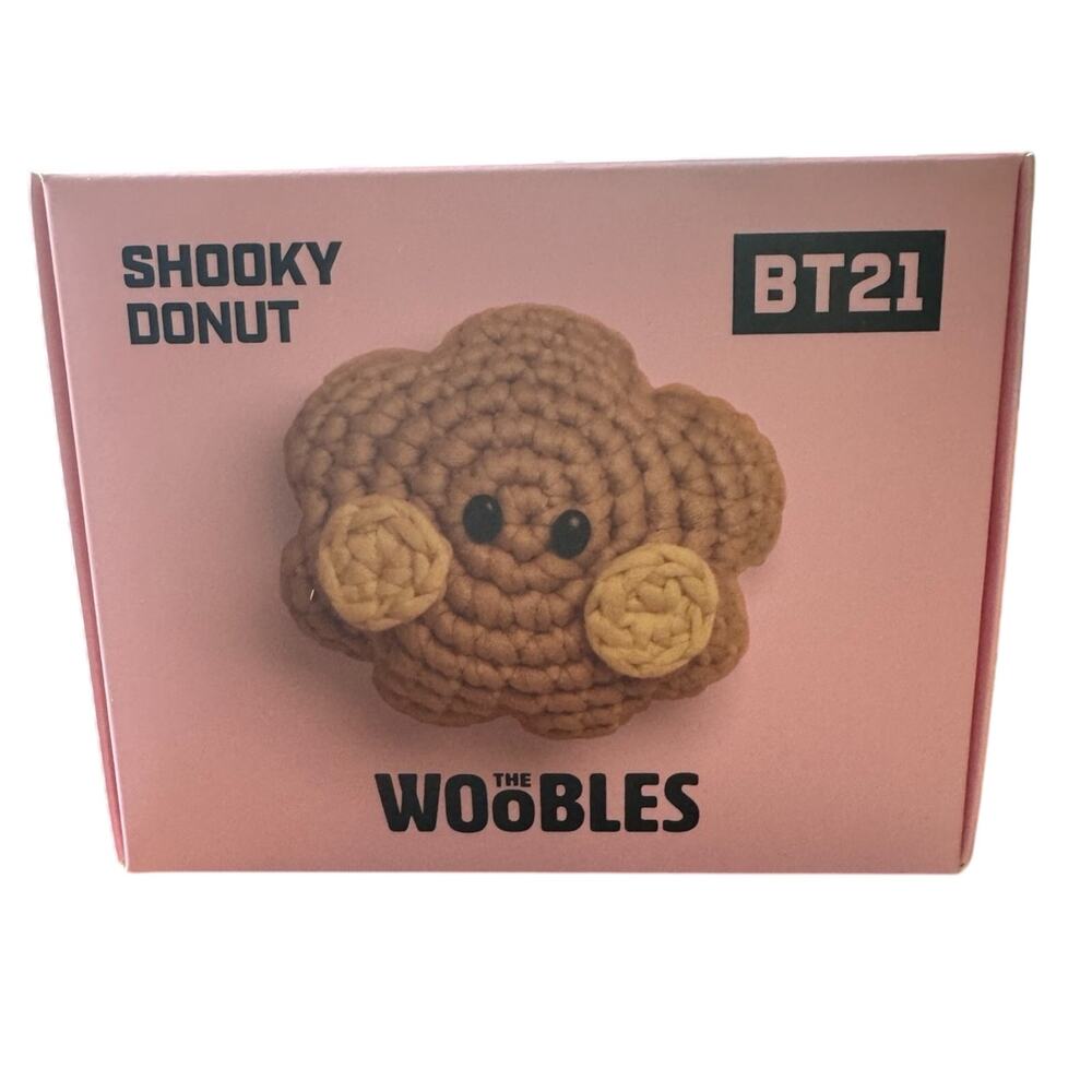 *Sold out online* Woobles Kpop BT21 minini SHOOKY Donut Crochet Kit-Unopened